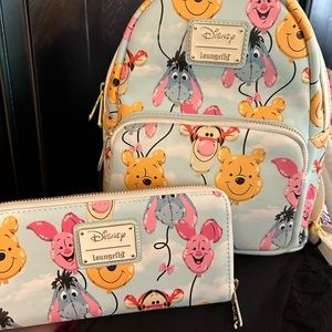Disney loungefly set, winnie the pooh